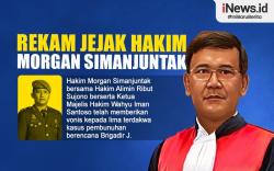 Infografis Rekam Jejak Hakim Morgan Simanjuntak