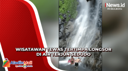 Ngeri, Detik-Detik Wisatawan Tewas Tertimpa Longsor di Air Terjun Sedudo Nganjuk