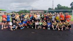 Ketua DPW Partai Perindo Jateng Sapa Konstituen sambil Lari Pagi 10 K di Purwokerto