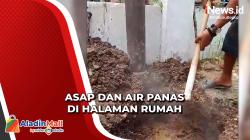 Bikin Geger! Asap dan Air Panas Mengepul di Halaman Rumah Lansia di Subang<
