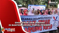 Peduli Ekonomi Rakyat, Emak-Emak dan Jawara di Banten Dukung Partai Perindo