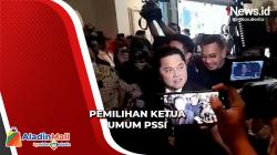 Tiba di Lokasi KLB, Erick Thohir Tebar Senyum Jelang Pemilihan Ketum PSSI