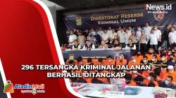 Selama Sebulan, Polda Metro Jaya Tangkap 296 Tersangka Kriminal Jalanan