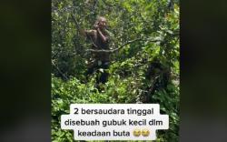 Bikin Haru, 2 Bersaudara Buta Hidup dalam Gubuk di Tengah Hutan Kintamani Bali