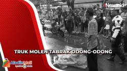 Truk Molen Terlibat Kecelakaan Beruntun di Cengkareng, 1 Penumpang Odong-Odong Tewas