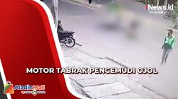 Ambil Orderan dari Restoran, Driver Ojol di Medan Terpental Dihantam Motor