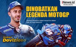 Infografis Andrea Dovizioso Legenda MotoGP