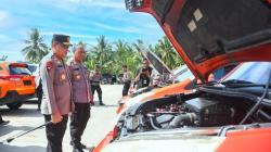 Kapolda Gorontalo Cek Kendaraan Taktis, Ini Pesannya