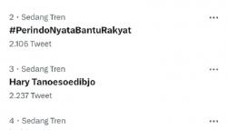 #PerindoNyataBantuRakyat dan Hary Tanoesoedibjo Jadi Trending Topic di Twitter