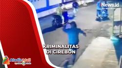 Aksi Geng Motor Hajar Warga di Cirebon Terekam CCTV<