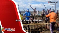 Jalan Sekitar Rusak, Warga Blokade Akses Tambang di Lombok Timur