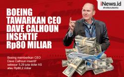 Infografis Boeing Tawarkan CEO Dave Calhoun Insentif Rp80 Miliar