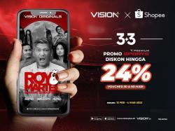 Bebas Streaming Konten Sepuasnya, Intip Promo Vision+ di Shopee 3.3 Grand Fashion Sale!