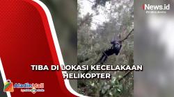 Helikopter Kapolda Jambi Jatuh, Tim Rappelling Tiba di Lokasi Kecelakaan