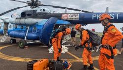 Persiapan Basarnas Evakuasi Penumpang Helikopter Polda Jambi