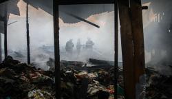 Pasar Cik Puan Pekanbaru Kebakaran Hanguskan 50 Kios Pedagang