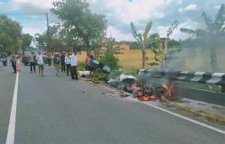 Dipakai untuk Angkut Arang, Motor Warga Godean Sleman Ludes Terbakar