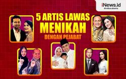 Infografis 5 Artis Lawas Menikah dengan Pejabat