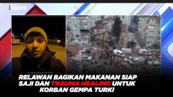 Relawan Bagikan Makanan Siap Saji dan Trauma Healing untuk Korban Gempa Turki