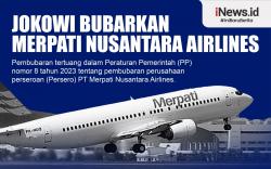 Infografis Jokowi Resmi Bubarkan Merpati Nusantara 