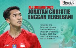 Infografis Jonatan Christie Enggan Terbebani dengan Status Unggulan di All England 2023