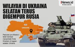 Infografis Ukraina Selatan Terus Digempur Rusia