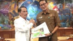 Bahas Pengembangan Pariwisata, Bupati Gorontalo Temui Menparekraf Sandiaga Uno