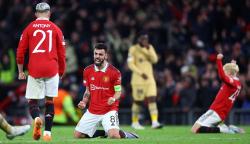 Selebrasi Pemain Manchester United setelah Bungkam Dominasi Barcelona