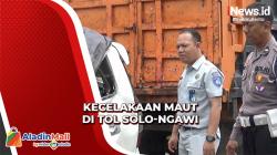 Bawa Rombongan Pengajian, Minibus Kecelakaan di Tol Solo-Ngawi