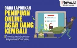 Infografis Cara Melaporkan Penipuan Online