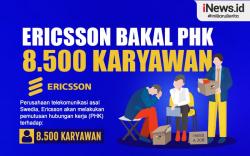 Infografis Ericsson Bakal PHK 8.500 Karyawan