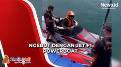 Pengalaman Seru Penonton Cicipi Jet F1 Powerboat di Danau Toba