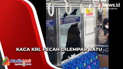 Kaca KRL Pecah Dilempar Batu di Jakarta Timur