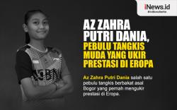 Infografis Profil Az Zahra Putri Dania, Pebulu Tangkis Muda Bogor yang Ukir Prestasi di Eropa