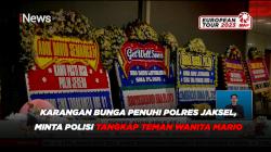 Karangan Bunga Penuhi Polres Jaksel, Minta Polisi Tangkap Teman Wanita Mario
