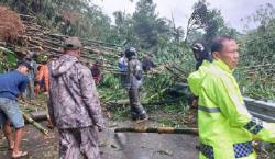 Jalan Alternatif Cigombong Bogor Tertutup Longsor, Polisi Alihkan Lalu Lintas