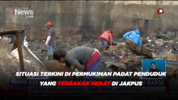 Situasi Terkini di Permukiman Padat Penduduk yang Terbakar Hebat di Jakpus