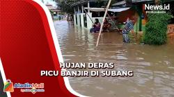 Ratusan Rumah Terendam Banjir hingga 1 Meter di Subang, Warga Tak Bisa Beraktivitas<