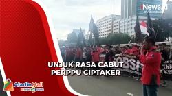 Geruduk DPR Tuntut Pencabutan Perppu Ciptaker, Buruh Bawa Keranda Mayat dan Sesajen