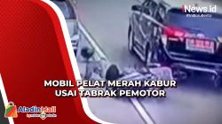 Mobil Pelat Merah Kabur Usai Tabrak Pemotor di Klaten