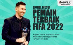 Infografis Lionel Messi Pemain Terbaik FIFA 2022