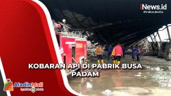 24 Jam Api Berkobar di Pabrik Busa Cirebon Berhasil Dipadamkan, 8 Kawat Konduktor PLN Putus<