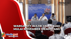 Gubernur NTT Wajibkan Masyarakat Jalan Kaki Mulai November Mendatang