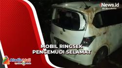 Diduga Melaju dengan Kecepatan Tinggi, Mobil Terjun dari Fly Over UI setelah Tabrak Angkot
