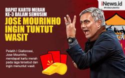 Infografis Jose Mourinho Ingin Tuntut Wasit