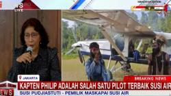 Pilot Disandera KKB, Susi Pudjiastuti Sebut Penerbang Terbaik