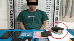 Pria Ini Simpan Sabu di Topi Polisi, Niat Kelabui Petugas<