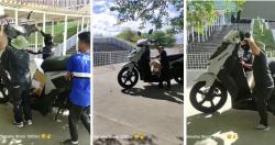 Viral Video Motor Berukuran Raksasa, Netizen: Ini Orangnya Kekecilan atau Motornya Kegedean