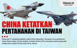 Infografis China Ketatkan Pertahanan di Taiwan