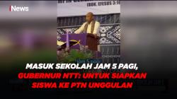 Masuk Sekolah Jam 5 Pagi, Gubernur NTT Berdalih untuk Siapkan Siswa ke PTN Unggulan